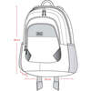 Little Kids Backpack, Lilac Cat Print - Backpacks - 5