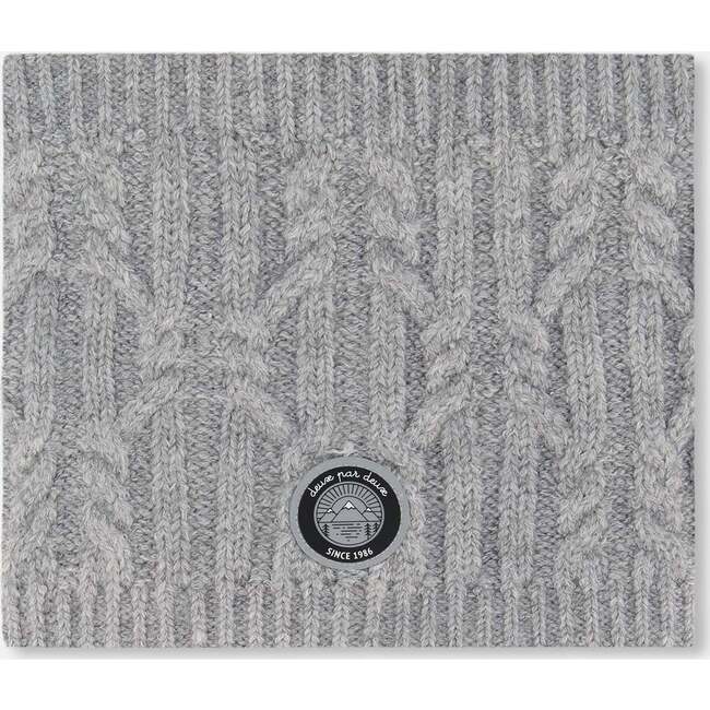 Lined Winter Neckwarmer, Heather Gray