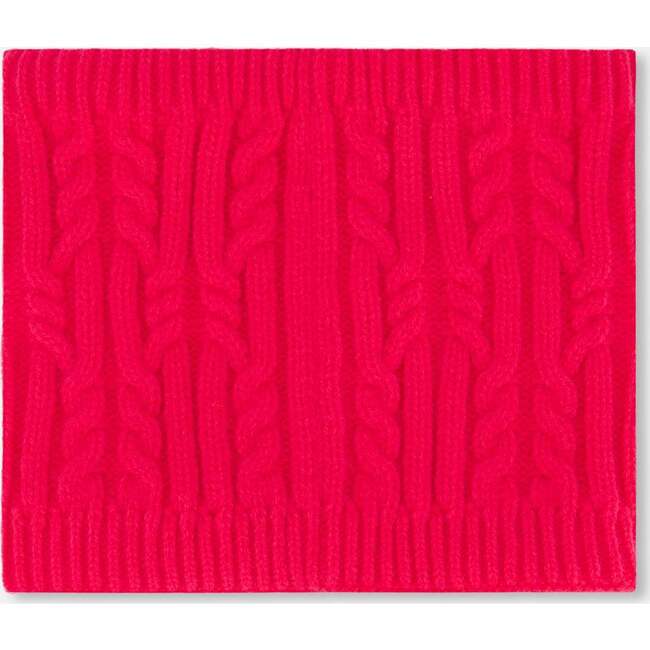 Lined Winter Neckwarmer, Flash Coral - Scarves - 2