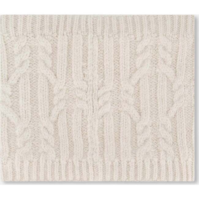 Lined Winter Neckwarmer, Off-White - Scarves - 2