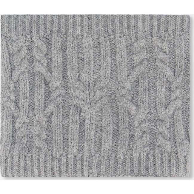 Lined Winter Neckwarmer, Heather Gray - Scarves - 2