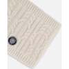 Lined Winter Neckwarmer, Off-White - Scarves - 3