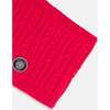Lined Winter Neckwarmer, Flash Coral - Scarves - 3