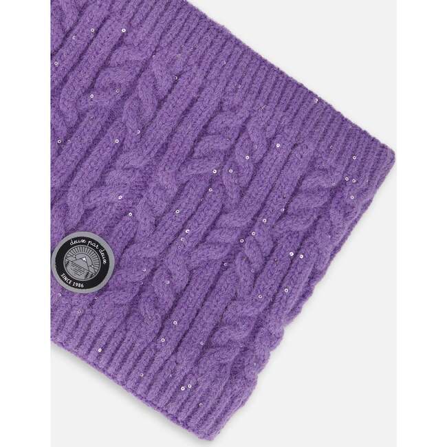 Lined Winter Neckwarmer, Lavender - Scarves - 4