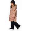 Long Wavy Quilt Puffy Winter Coat, Chanterelle - Jackets - 2