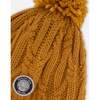 Lined Winter Hat with Pompom, Brown Sugar - Winter Hats - 4