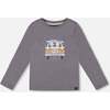 Long Sleeve Organic Cotton Jersey Tee, Dark Gray - Sweatshirts - 1 - thumbnail