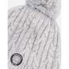 Lined Winter Hat with Pompom, Heather Gray - Winter Hats - 4