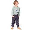 Long Sleeve Organic Cotton Jersey Tee, Jade Green - Sweatshirts - 3
