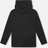 Long Sleeve Super Soft Brushed Jersey Hooded Tee, Black - Sweatshirts - 3