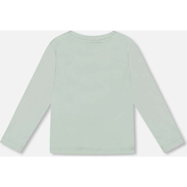 Long Sleeve Organic Cotton Jersey Tee, Jade Green - Sweatshirts - 4