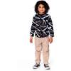 Long Sleeve Organic Cotton Allover Print Tee, Black - Sweatshirts - 2