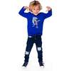 Long Sleeve Jersey Tee, Blue - Sweatshirts - 2