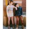 Long Sleeve Flannel Shirt Blue and Brown Plaid, Blue & Brown Plaid - Sweatshirts - 2