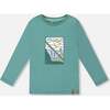 Long Sleeve Cotton Jersey Tee Shirt Green, Sage - Sweatshirts - 1 - thumbnail