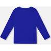 Long Sleeve Jersey Tee, Blue - Sweatshirts - 3