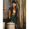 Long Sleeve Cotton Jersey Tee Shirt, Orange Brown - Sweatshirts - 2