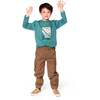 Long Sleeve Cotton Jersey Tee Shirt Green, Sage - Sweatshirts - 2