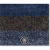 Lined Knit Neckwarmer, Taupe and Navy - Scarves - 1 - thumbnail
