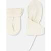 Lined Baby Mittens, White Asparagus - Gloves - 1 - thumbnail