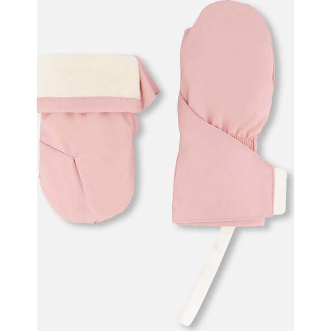 Lined Baby Mittens, Dusty Pink