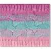 Lined Knit Neckwarmer, Pink, Orange and Turquoise - Scarves - 3