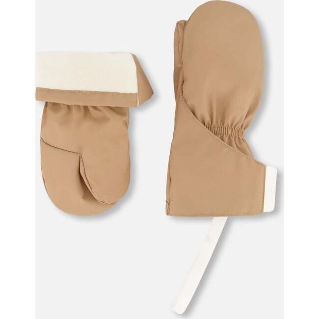 Lined Baby Mittens, Chanterelle