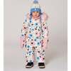 Lined Knit Hat with Ears, Off-White and Blue - Winter Hats - 3