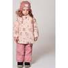 Lined Baby Winter Knit Hat with Ear Flaps, Dusty Pink - Winter Hats - 3