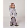Lined Baby Winter Knit Hat with Ear Flaps, Brown - Winter Hats - 3