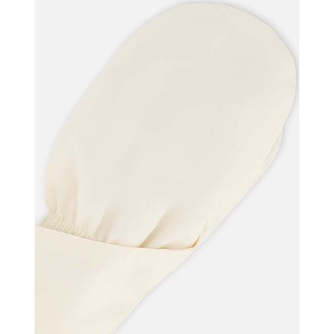 Lined Baby Mittens, White Asparagus - Gloves - 2