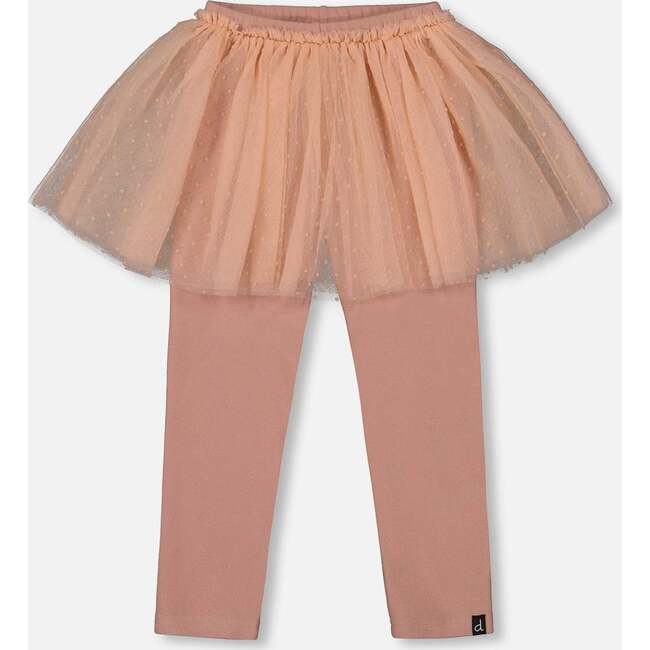 Leggings with Tulle Skirt, Dusty Pink