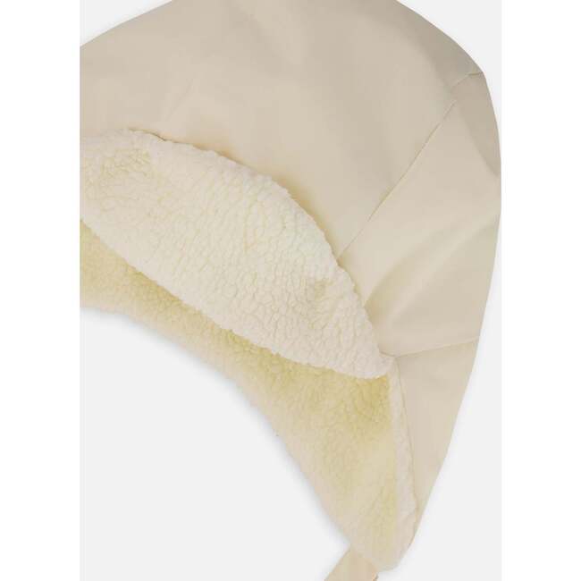 Lined Baby Chapka, White Asparagus - Hats - 3