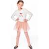 Leggings with Tulle Skirt, Dusty Pink - Leggings - 2