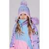 Lined Peruvian Knit Pompom Hat, Blue, Purple and Pink - Winter Hats - 2