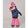 Lined Peruvian Knit Hat with Pompom Pink and Multicolor, Pink and Multi-Colored - Winter Hats - 2