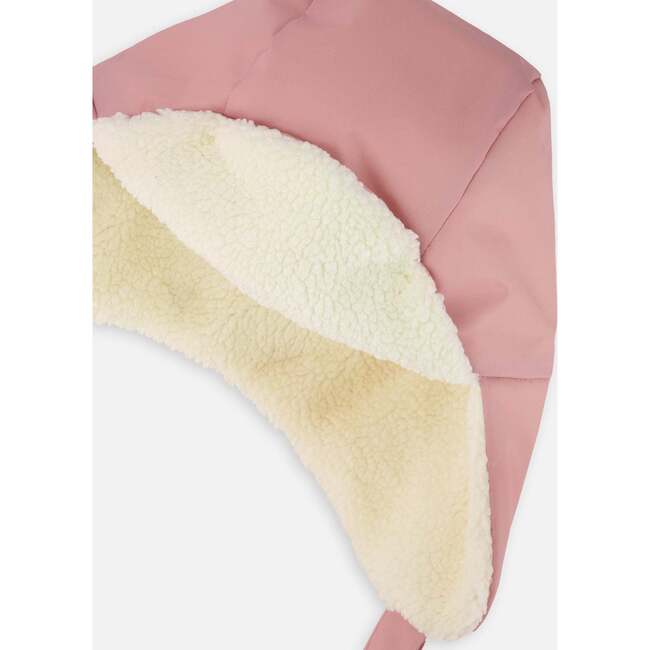 Lined Baby Chapka, Dusty Pink - Hats - 4
