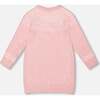 Knitted Dress with Norvegian Jacquard, Dusty Pink - Dresses - 3