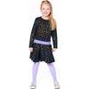 Knit Tights with Hearts, Lavender - Tights - 2