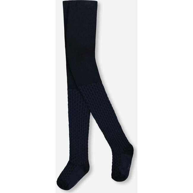 Knit Tights, Navy Blue