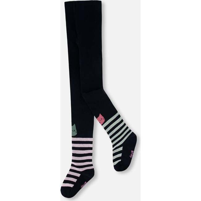 Knit Tights, Dark Blue