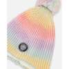 Lined Peruvian Knit Pompom Hat Multicolor, Multicolored - Winter Hats - 4