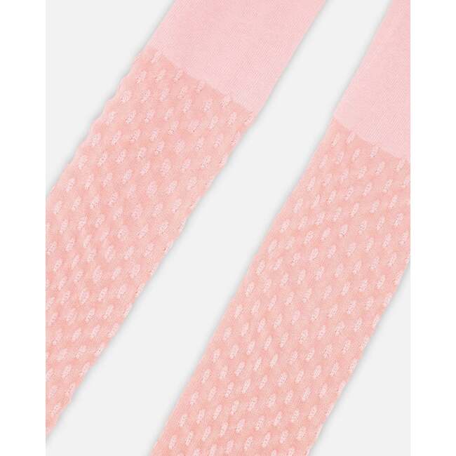 Knit Tights Pink, Dusty Pink - Tights - 3