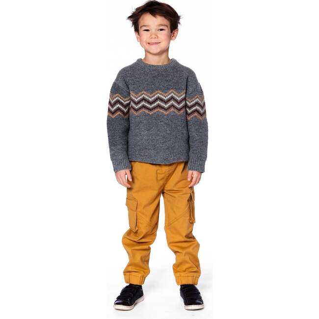 Knit Sweater, Dark Heather Gray - Sweaters - 2