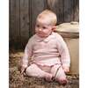 Knitted Top and Pant Set, Light Pink - Mixed Apparel Set - 2