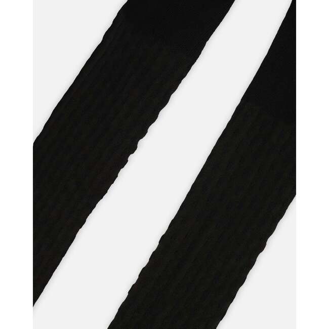 Knit Tights, Black - Tights - 3