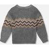 Knit Sweater, Dark Heather Gray - Sweaters - 3