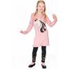 Knitted Dress with Unicorn Intarsia, Dusty Pink - Dresses - 2