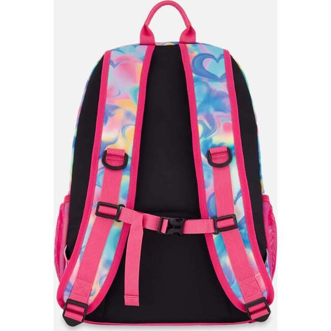 Kids Backpack, Rainbow Heart Print - Backpacks - 2