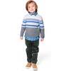 Knitted Jacquard Sweater, Dark Gray - Sweaters - 2